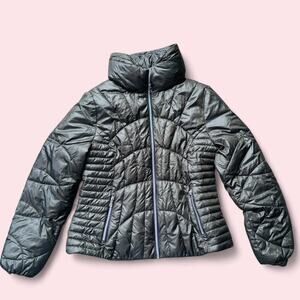 Guess black puffer jacket with